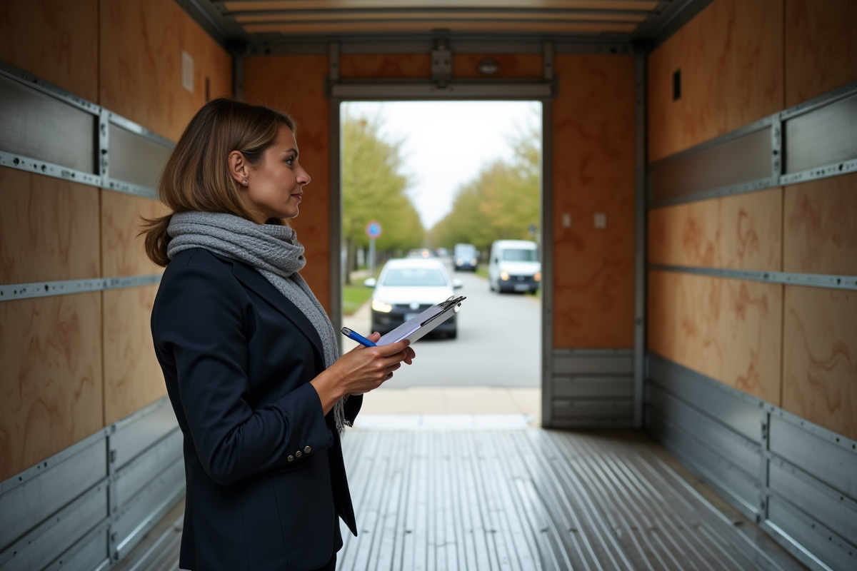 Femme vérifiant la taille d