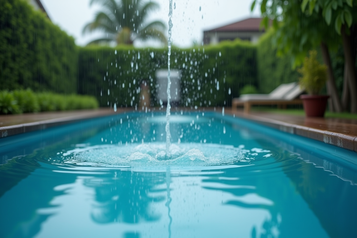 piscine pluie